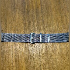 Vintage Silver tone mesh belt